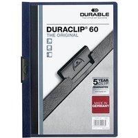 25 DURABLE Klemmhefter DURACLIP  nachtblau von Durable