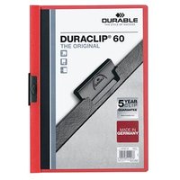 25 DURABLE Klemmhefter DURACLIP  rot von Durable