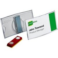 25 DURABLE Konvex Namensschilder mit Magnet 7,5 x 4,0 cm von Durable