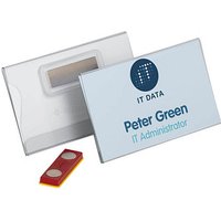 25 DURABLE Namensschilder mit Magnet 9,0 x 5,4 cm von Durable