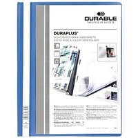 25 DURABLE Präsentationshefter DURAPLUS blau DIN A4 überbreit von Durable