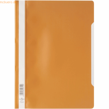 25 x Durable Schnellhefter A4 PP orange von Durable