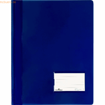 25 x Durable Schnellhefter Duralux A4+ Hartfolie dunkelblau 25 x Durable Schnellhefter Duralux A4+ Hartfolie dunkelblau von Durable