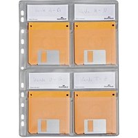 5 DURABLE 4er Disketten-Hüllen transparent von Durable
