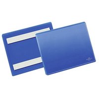 50 DURABLE Etikettentaschen blau 16,3 x 12,0 cm von Durable