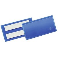 50 DURABLE Etikettentaschen blau 11,3 x 5,3 cm von Durable