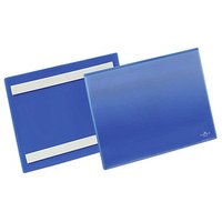 50 DURABLE Etikettentaschen blau 22,3 x 16,3 cm von Durable