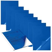 50 DURABLE Klemmschienenhüllen DIN A4 blau genarbt 0,22 mm von Durable