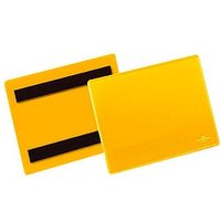 50 DURABLE Magnettaschen gelb 16,3 x 12,0 cm von Durable