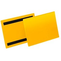 50 DURABLE Magnettaschen gelb 22,3 x 16,3 cm von Durable