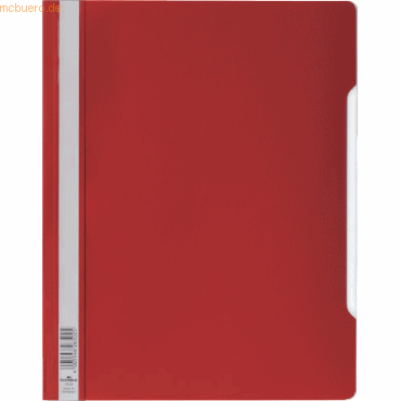 50 x Durable Sichthefter A4+ PVC-Hartfolie rot von Durable