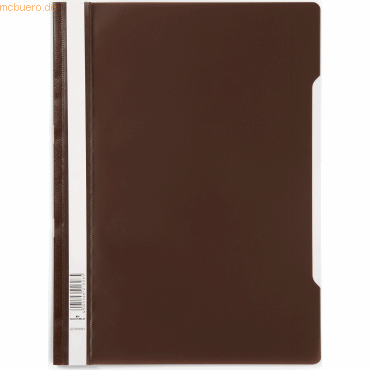 50 x Durable Sichthefter A4 PP braun von Durable