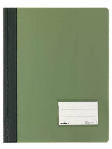 5er Sparpack DURABLE Hunke & Jochheim Schnellhefter DURALUX®, transluzente Folie, für A4 Überbreit, 280x332mm (5 Stück, grün) von Durable