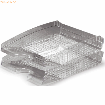 6 x Durable Briefablage Trend A4 transparent von Durable