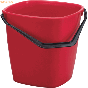 6 x Durable Eimer Bucket 14l rot von Durable