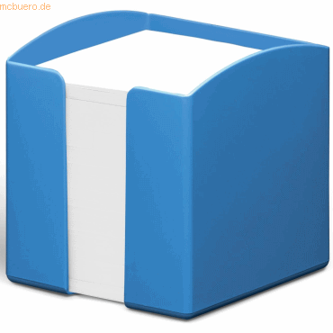 6 x Durable Zettelbox Eco gefüllt 10x10,5x10cm blau von Durable