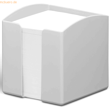 6 x Durable Zettelbox Eco gefüllt 10x10,5x10cm grau von Durable