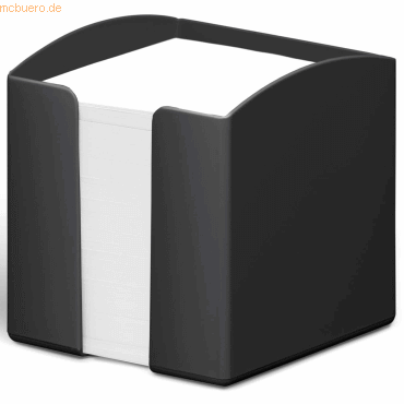 6 x Durable Zettelbox Eco gefüllt 10x10,5x10cm schwarz von Durable