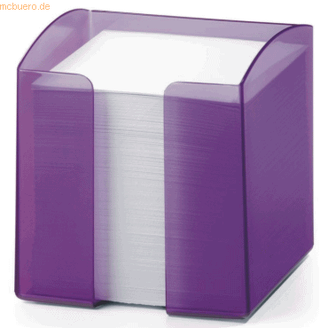 6 x Durable Zettelkasten Trend 10x10x10,5cm transluzent lila von Durable