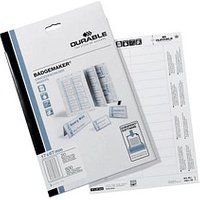 DURABLE Einsteckschilder für Namensschilder Badgemaker 6,7 x 1,7 cm, 600 St. von Durable