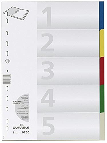DURABLE 6730-27 Trennblätter, A4, Manilakarton 230g/qm, Grün DURABLE 6730-27 Trennblätter, A4, Manilakarton 230g/qm, Grün von Durable