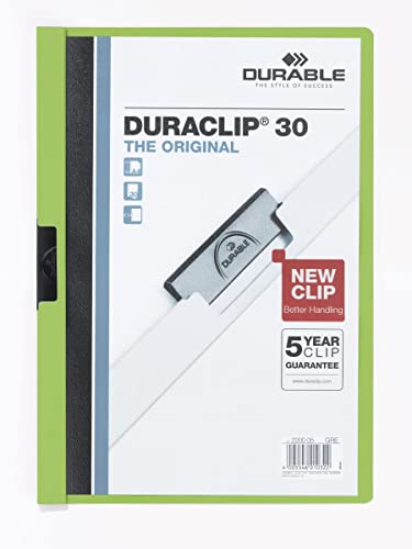 DURABLE DURACLIP Orginal 30/2200-05 DIN A4 grün von Durable