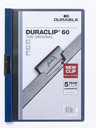 Durable 2229 07 Div. Mappen Clip-Mappe dunkel blau von Durable