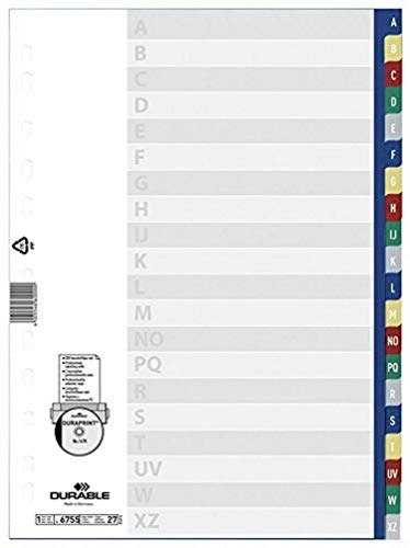 Durable Register A-Z Universallochung 20 Blatt Farb. Verlauf Durable Register A-Z Universallochung 20 Blatt Farb. Verlauf von Durable