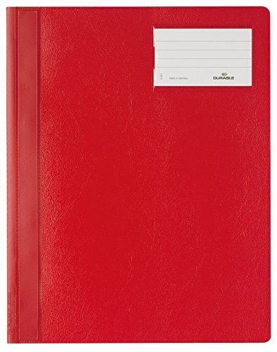 DURABLE Hunke & Jochheim Schnellhefter, Hartfolie, DIN A4 überbreit, rot DURABLE Hunke & Jochheim Schnellhefter, Hartfolie, DIN A4 überbreit, rot von Durable