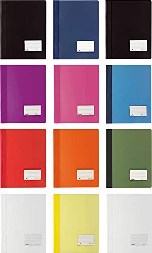 DURABLE Hunke & Jochheim Schnellhefter DURALUX®, für A4 Überbreit, 280x332mm (12, sortiert) (12 Farben sortiert) von Durable