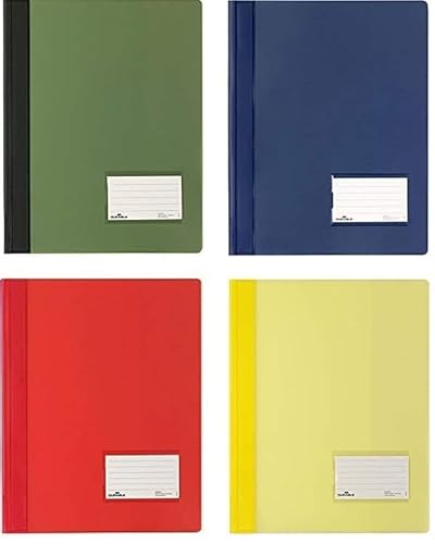 DURABLE Hunke & Jochheim Schnellhefter DURALUX®, für A4 Überbreit, 280x332mm (4 Farben sortiert) von Durable