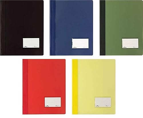 DURABLE Hunke & Jochheim Schnellhefter DURALUX®, für A4 Überbreit, 280x332mm (5 Farben sortiert) von Durable
