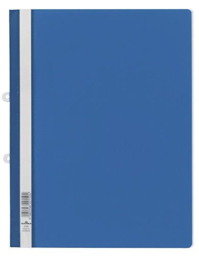 DURABLE Hunke & Jochheim Sichthefter mit Abheftschieber, Hartfolie, 0,16 mm, DIN A4, 280 x 330 mm, blau von Durable
