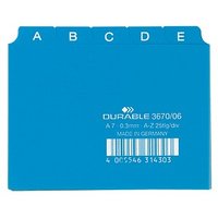 DURABLE Karteikartenregister A-Z blau von Durable