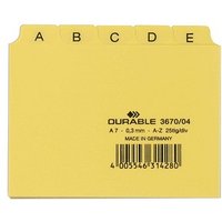 DURABLE Karteikartenregister A-Z gelb von Durable