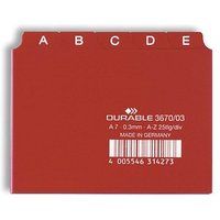 DURABLE Karteikartenregister A-Z rot von Durable