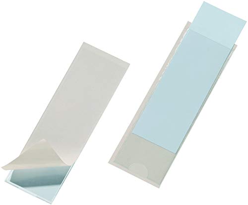 DURABLE Klebetasche Pocketfix®, 129 x 42 mm, innen: 125 x 38 mm, farblos (10 Stück), Sie erhalten 1 Packung á 10 Stück von Durable
