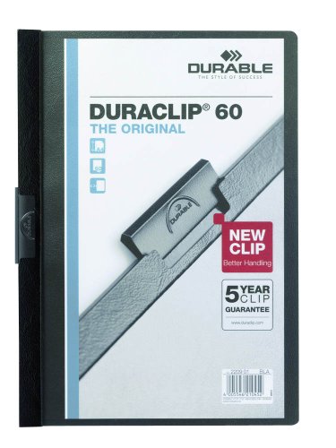 DURABLE Klemmmappe DURACLIP 60 schwarz - 5er Pack DURABLE Klemmmappe DURACLIP 60 schwarz - 5er Pack von Durable