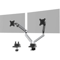 DURABLE Monitor-Halterung SELECT PLUS 509723 silber für 2 Monitore, Tischklemme, Tischbohrung von Durable