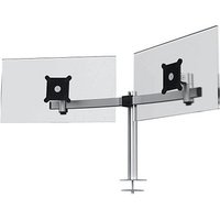 DURABLE Monitor-Halterung 508623 silber für 2 Monitore, Tischbohrung von Durable