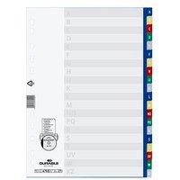 DURABLE Ordnerregister Vollformat A-Z blau, gelb, rot, grün, grau 20-teilig, 1 Satz von Durable