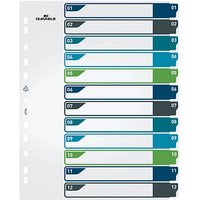 DURABLE Ordnerregister Überbreite 1-12 farbig 12-teilig, 1 Satz DURABLE Ordnerregister Überbreite 1-12 farbig 12-teilig, 1 Satz von Durable