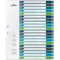 DURABLE Ordnerregister Überbreite 1-20 farbig 20-teilig, 1 Satz DURABLE Ordnerregister Überbreite 1-20 farbig 20-teilig, 1 Satz von Durable