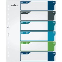 DURABLE Ordnerregister Überbreite 1-6 farbig 6-teilig, 1 Satz DURABLE Ordnerregister Überbreite 1-6 farbig 6-teilig, 1 Satz von Durable