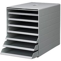 DURABLE Schubladenbox IDEALBOX PLUS  grau 1712001050, DIN C4 mit 7 Schubladen von Durable