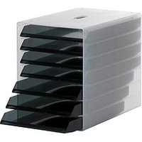 DURABLE Schubladenbox IDEALBOX  dunkelgrau 1712000050, DIN C4 mit 7 Schubladen von Durable