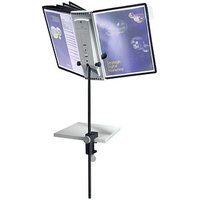 DURABLE Sichttafelsystem SHERPA® Display System desk clamp 10 581800 DIN A4 schwarz mit 10 St. Sichttafeln von Durable