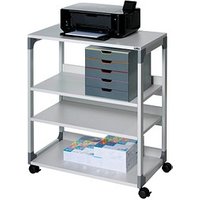 DURABLE System Multi Trolley 88 Bürowagen grau 4 Ebenen 75,0 x 43,2 x 87,9 cm von Durable