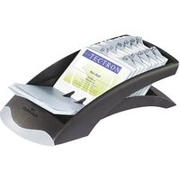 DURABLE Visitenkartenbox VISIFIX® DESK VEGAS schwarz, für bis zu 100 Visitenkarten von Durable