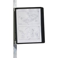 DURABLE Wand-Sichttafelsystem VARIO® MAGNET WALL DIN A4 schwarz mit 5 St. Sichttafeln von Durable